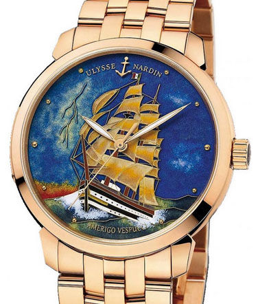Ulysse Nardin 8156-111-8 / AV Classico Enamel Classico Amerigo Vespucci replica watches china